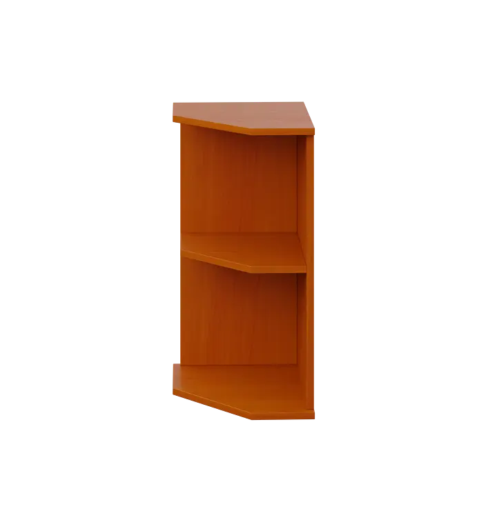 LZ 2 - 3 kancelářská skříň, rohová, levá, 750x360x450, třešeň šumavská